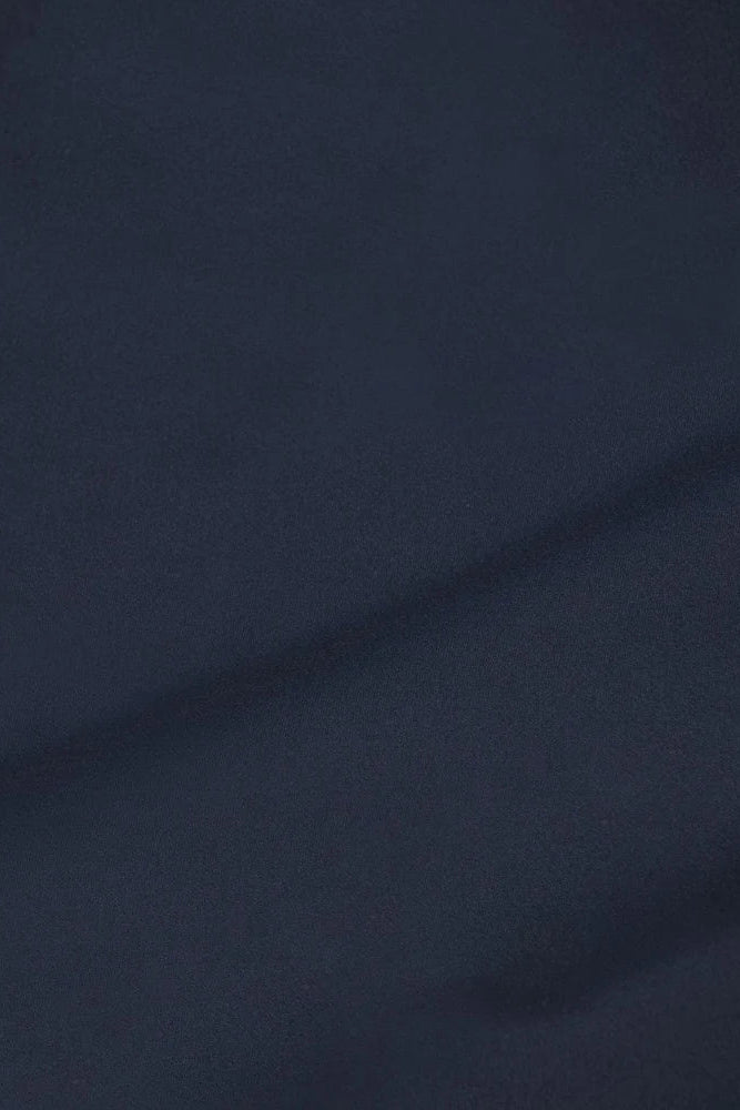 Dettaglio top manica lunga tessuto blu navy 