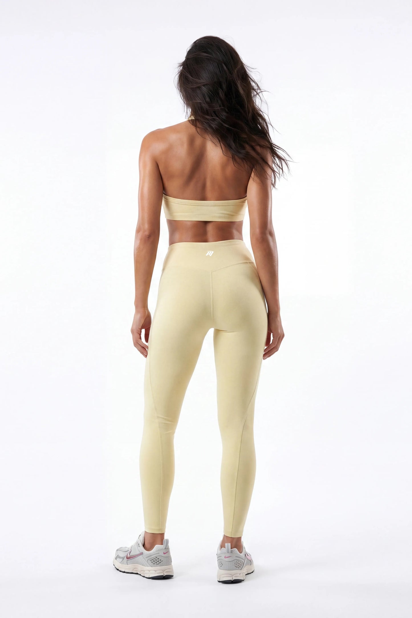 Legging Sportivo da Donna a Seconda Pelle ad Alta Compressione con Dettaglio Posteriore