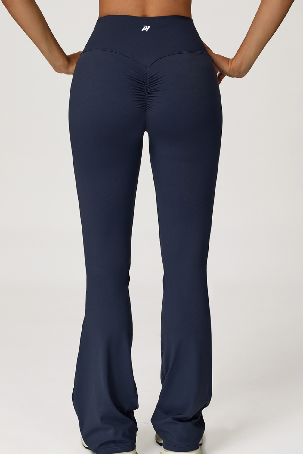 Legging flare blu navy - vista posteriore 