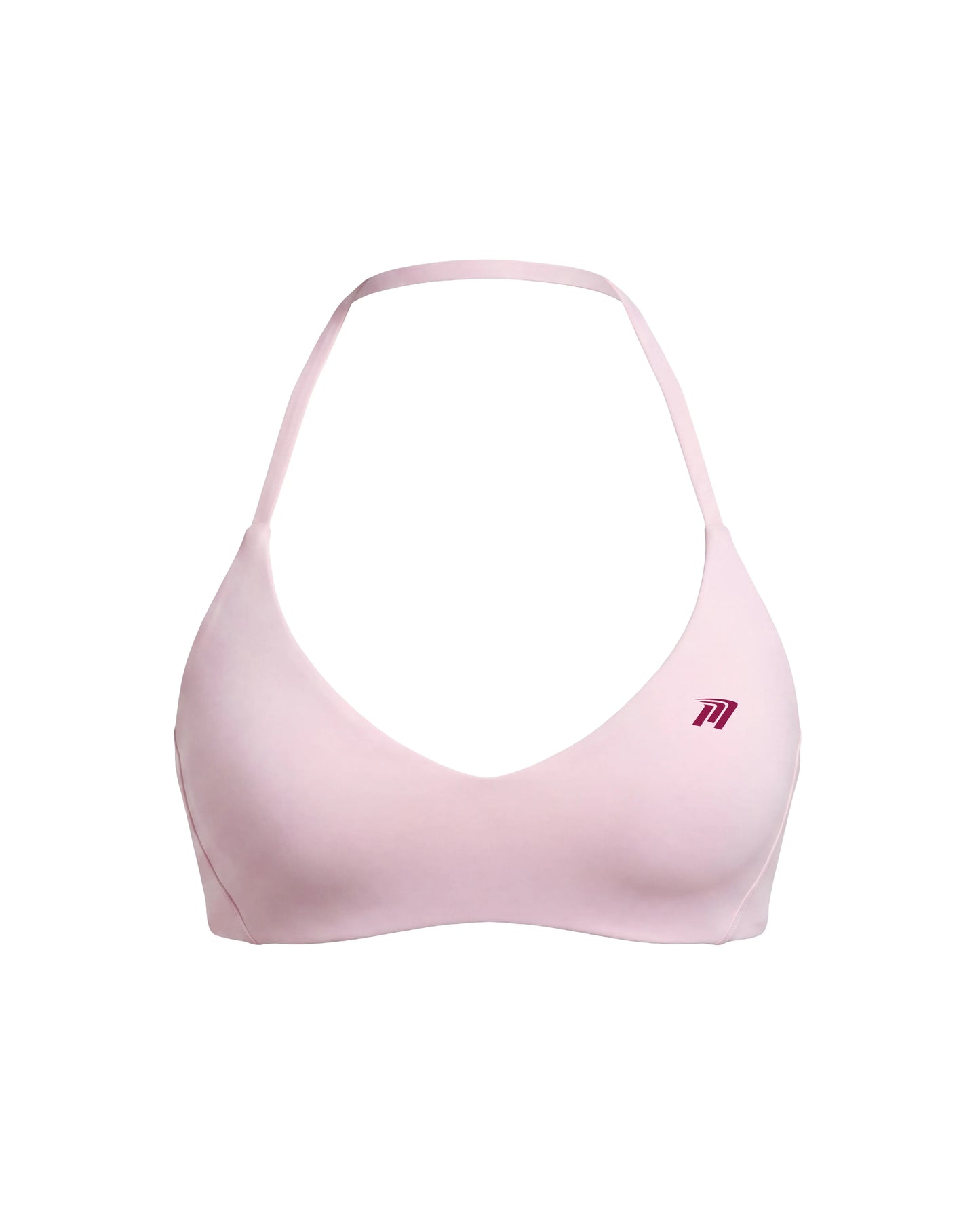 Reggiseno Sportivo Rosa  Donna con Allacciatura al Collo Regolabile e Coppe Rimovibili Alta Compressione - Dettaglio prodotto