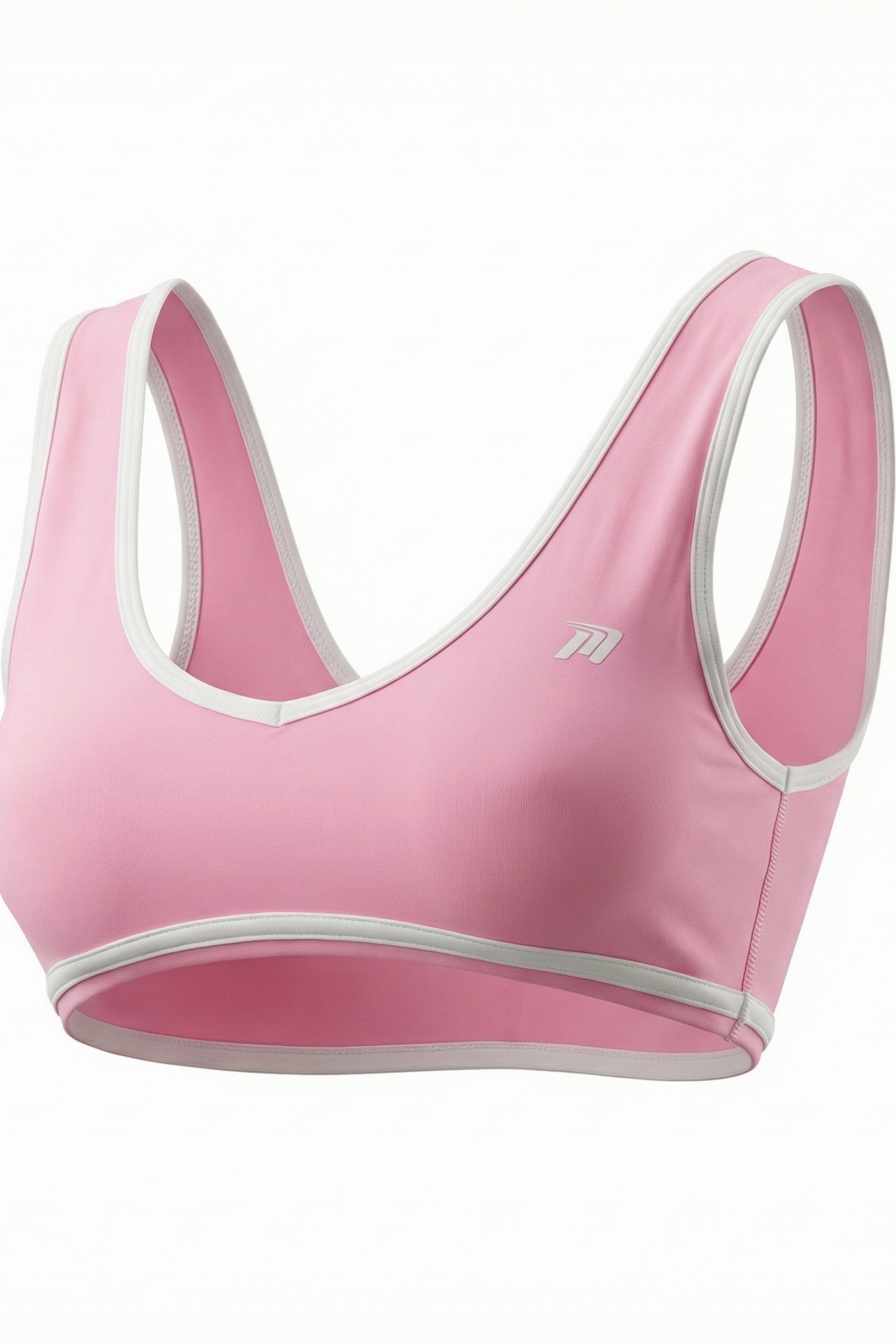Top sportivo rosa con coppe rimovibili - dettaglio prodotto