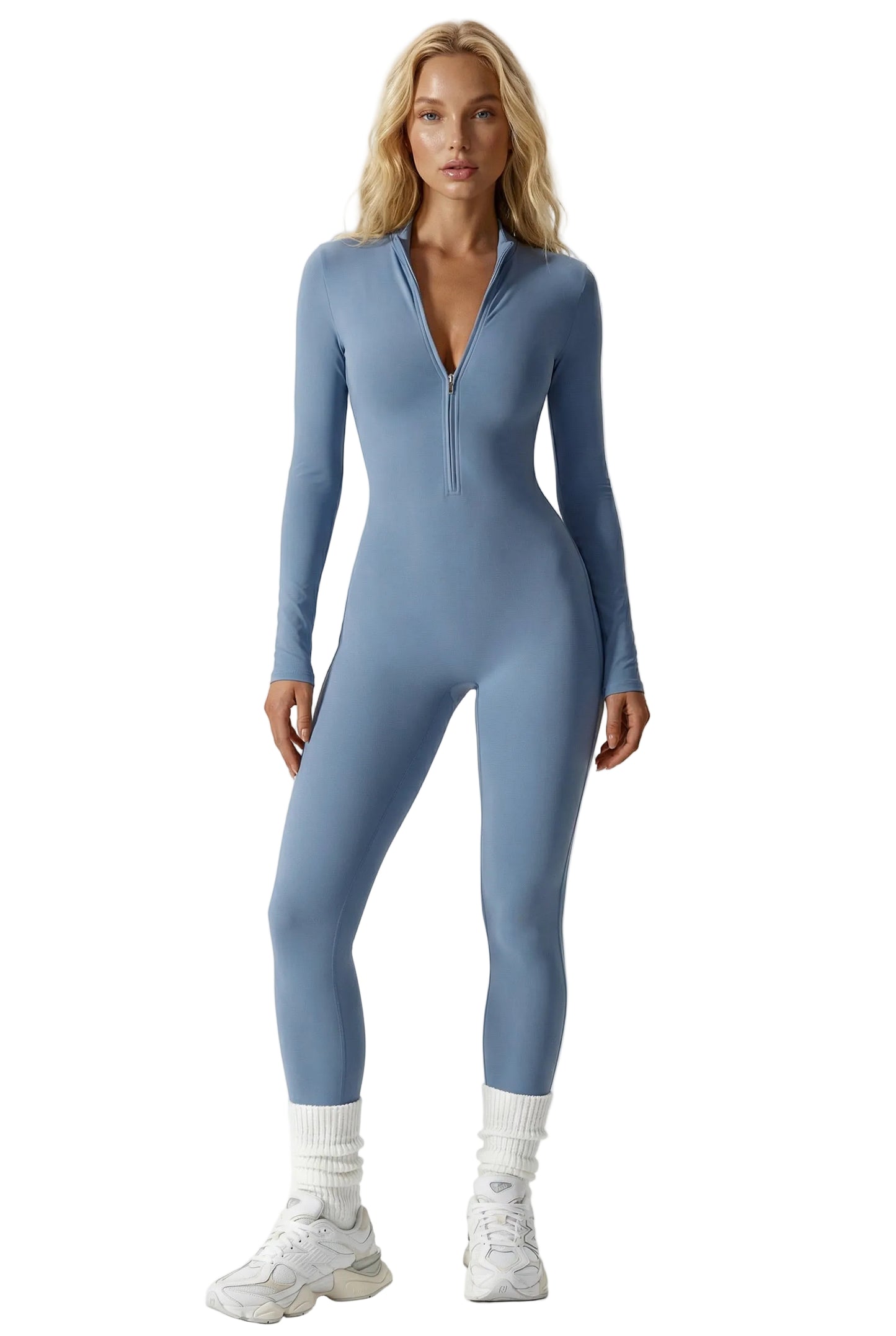 Tuta azzurra vista completa 