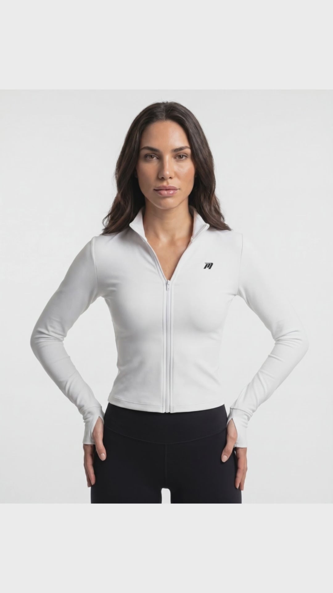 Giacca Sportiva Slim Fit da Donna Full Zip Traspirante
