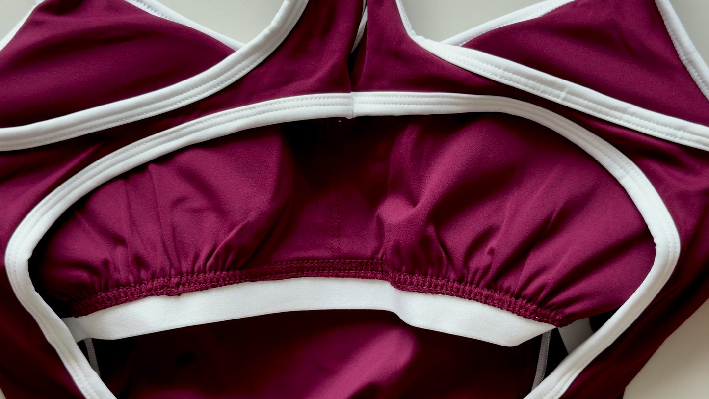Tuta Sportiva Schiena scoperta Reggiseno integrato
